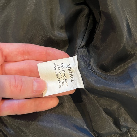 Quince NWOT Motorcycle Leather Jacket - Picture 3 of 7